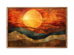 Desert Sun Painting