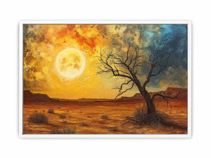 Desert Sun Art Canvas Print