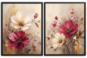Flower Painting Set of 2