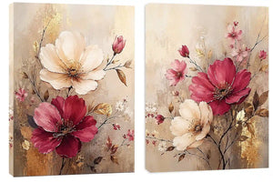 Flower Painting Set of 2