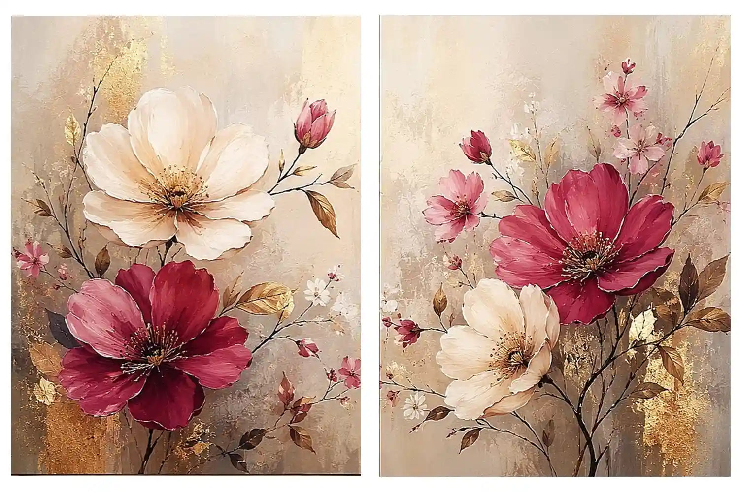 Flower Painting Set of 2