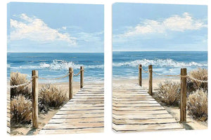 Coastal Kangaroo Dawn 2 Piece Art Set