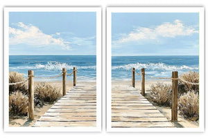 Coastal Kangaroo Dawn 2 Piece Art Set