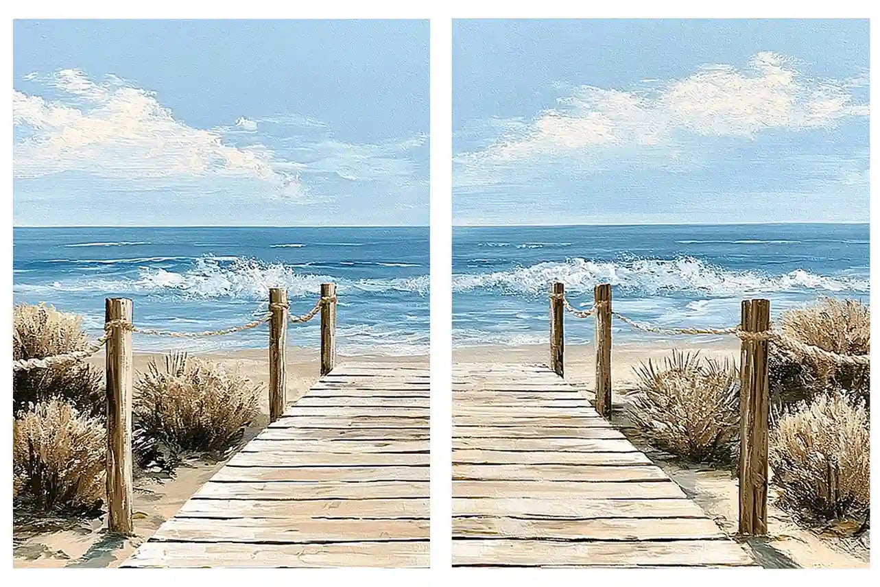Coastal Kangaroo Dawn 2 Piece Art Set