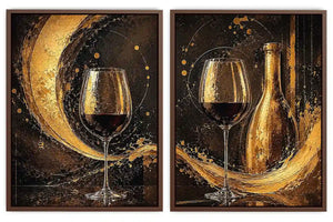 Wine Galsses Gold