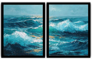 Golden Reverie 2 Piece Art Set