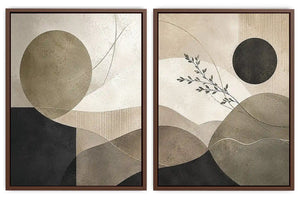 Silent Geometry 2 Piece Art Set