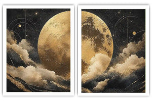 Celestial Gold 2 Piece Art Set