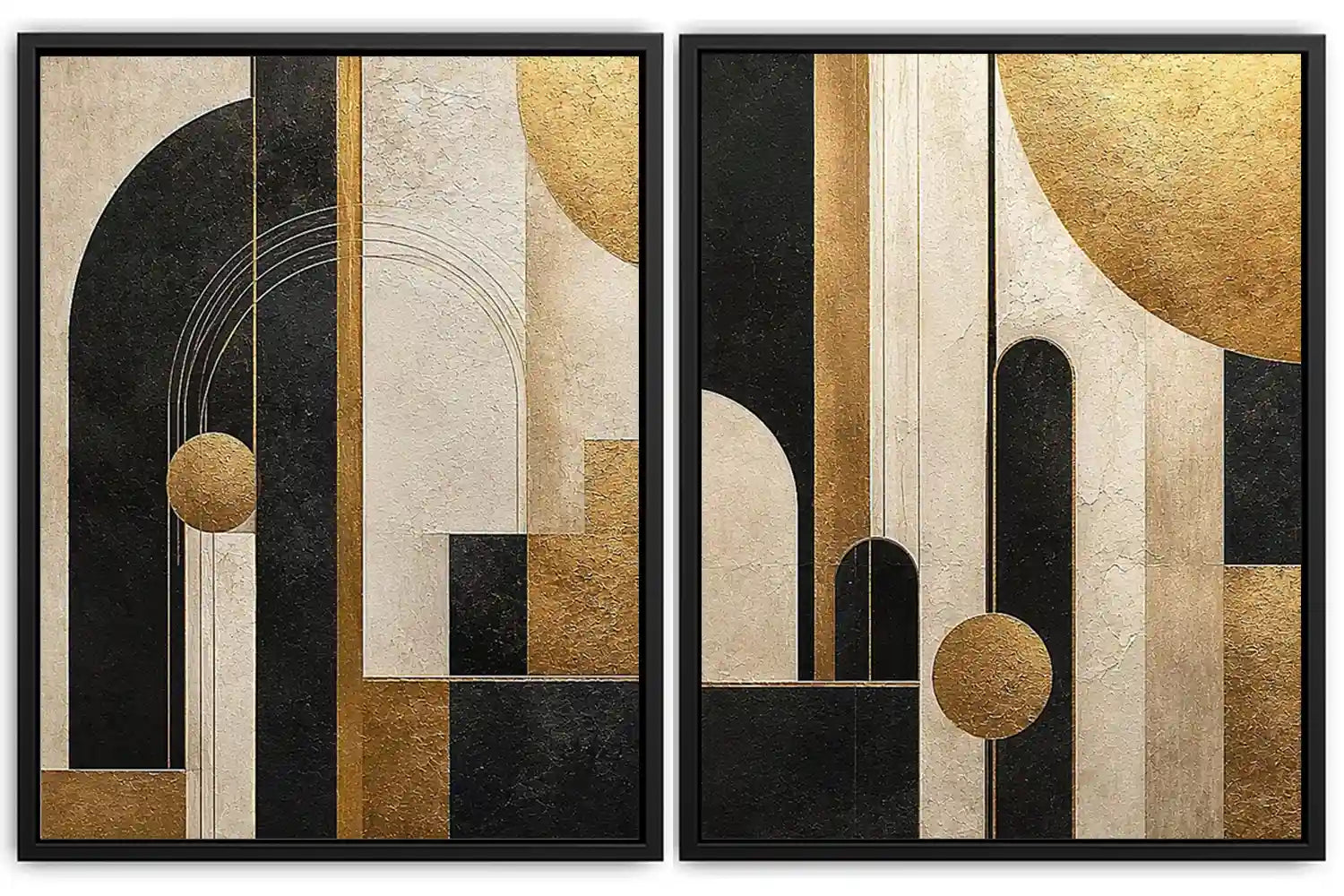 Gilded Arches 2 Piece Art Set