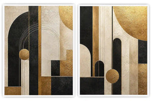 Gilded Arches 2 Piece Art Set