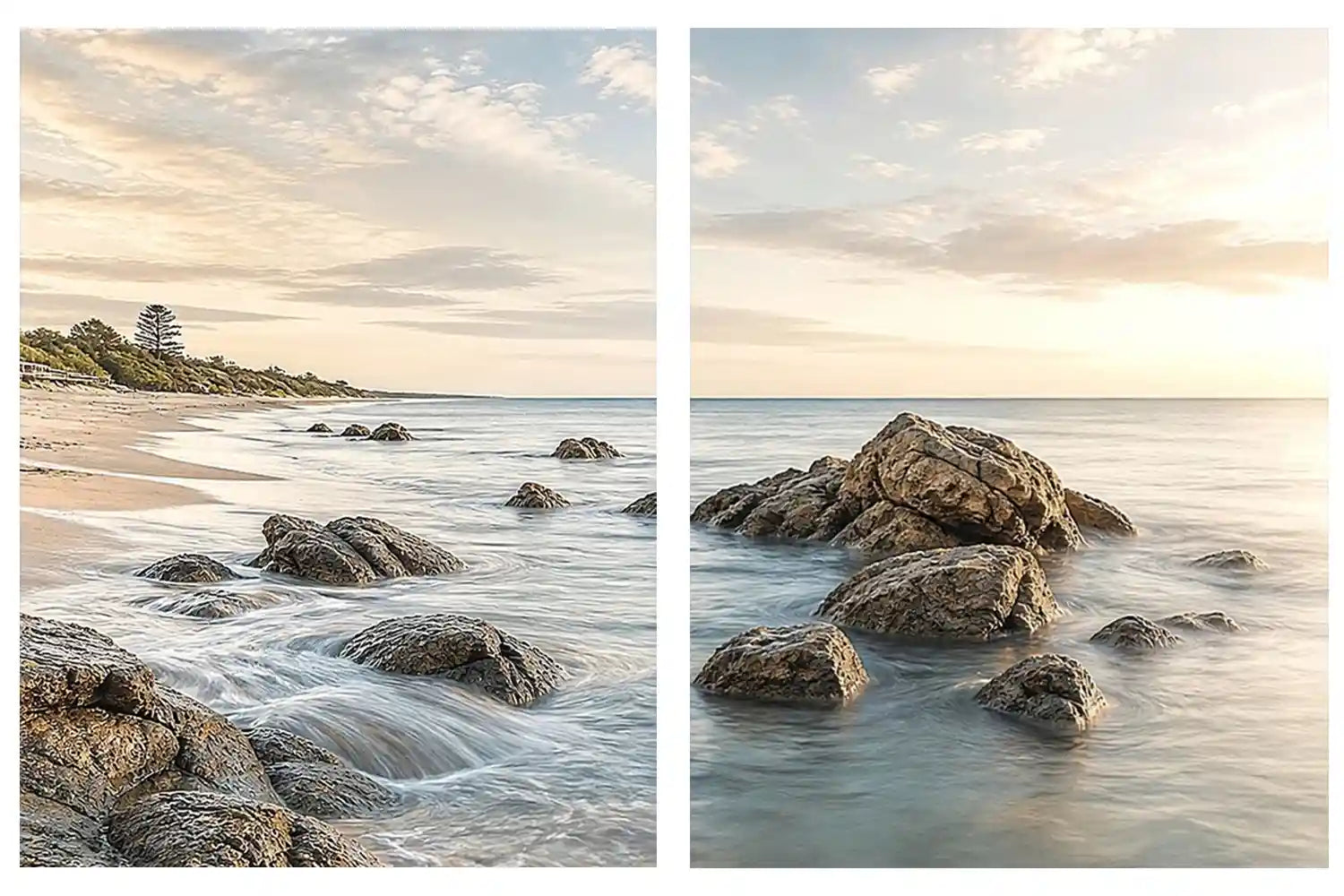 Quiet Shoreline 2 Piece Art Set