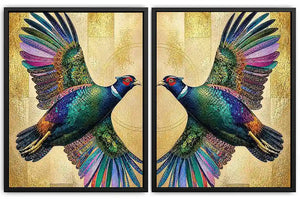 Emerald Wings 2 Piece Art Set