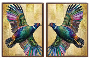 Emerald Wings 2 Piece Art Set