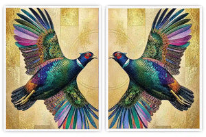 Emerald Wings 2 Piece Art Set