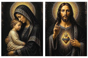 Sacred Golden Grace 2 Piece Art Set