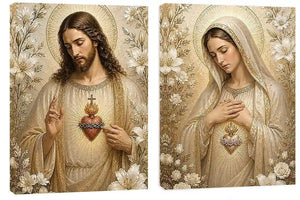 Divine Floral Serenity 2 Piece Art Set