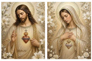 Divine Floral Serenity 2 Piece Art Set