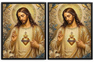 Celestial Sacred Bloom 2 Piece Art Set
