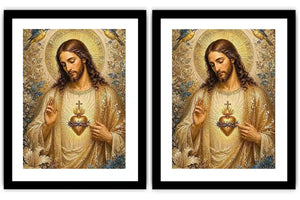 Celestial Sacred Bloom 2 Piece Art Set