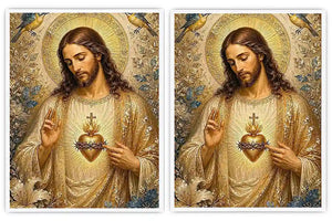 Celestial Sacred Bloom 2 Piece Art Set