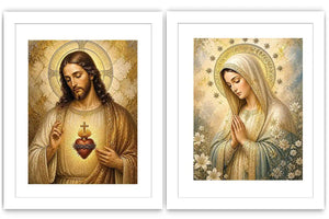 Heavenly Sacred Light 2 Piece Art Set