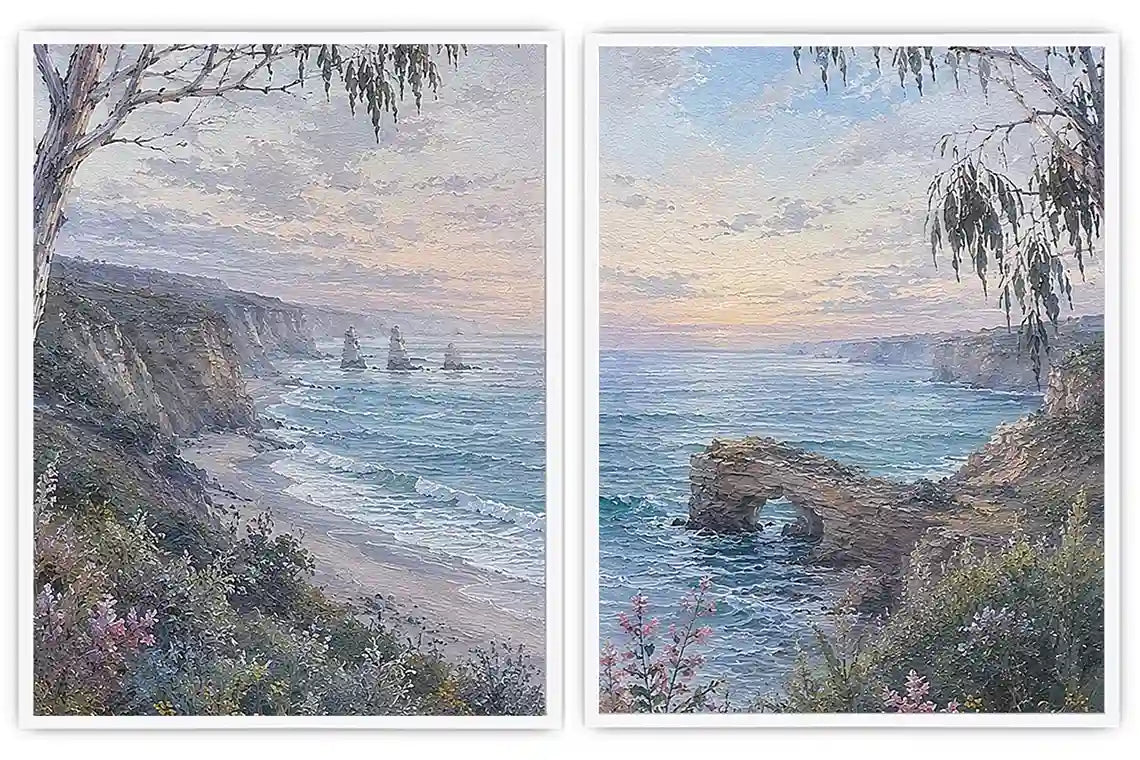 Coastal Arch Serenity 2 Piece Art Set