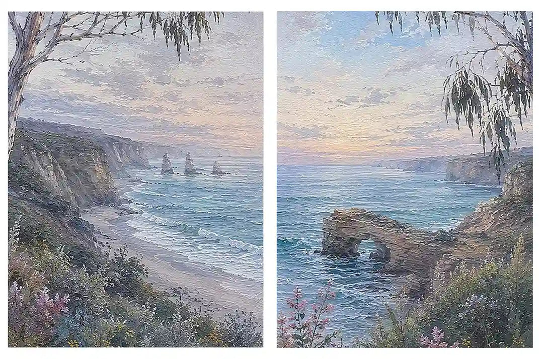Eucalyptus Embrace 2 Piece Botanical Art Set