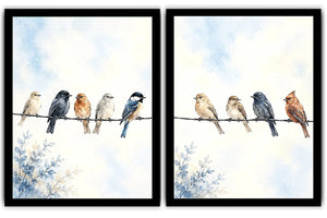 Whispers on the Wire 2 Piece Art Set