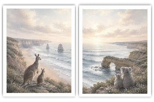 Wild Coast Watchers 2 Piece Art Set