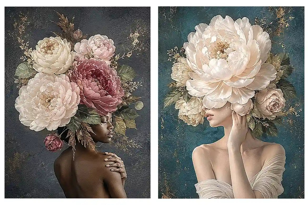 Blooming Grace 2 Piece Art Set