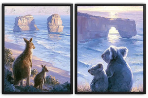 Dusk Coast Companions 2 Piece Art Set