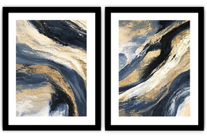 Indigo Current 2 Piece Art Set