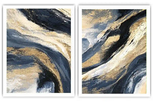 Indigo Current 2 Piece Art Set