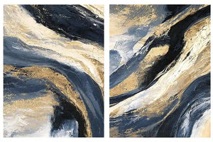 Indigo Current 2 Piece Art Set