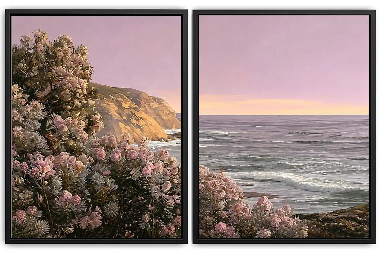 Blush Coastline 2 Piece Art Set
