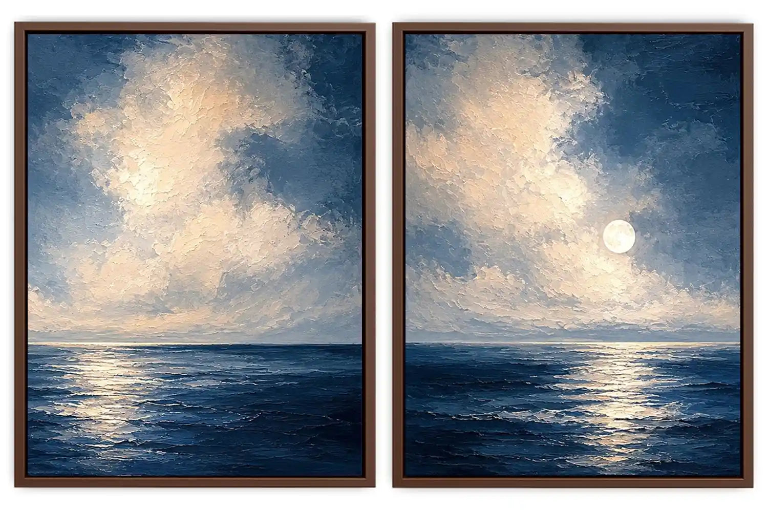 Moonlit Ocean 2 Piece Art Set