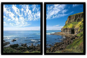 Emerald Cliff View 2 Piece Art Set