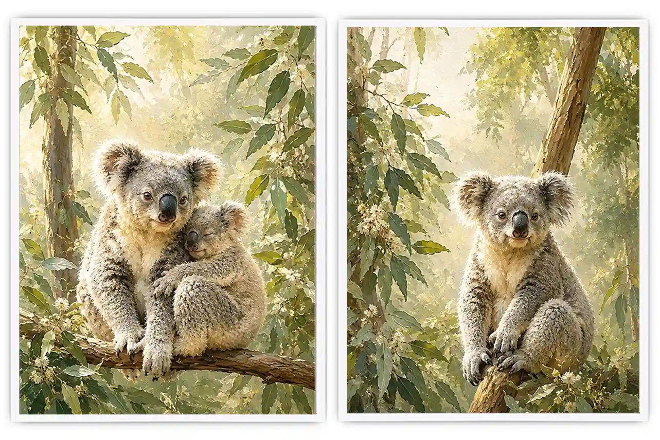 Eucalyptus Embrace 2 Piece Art Set