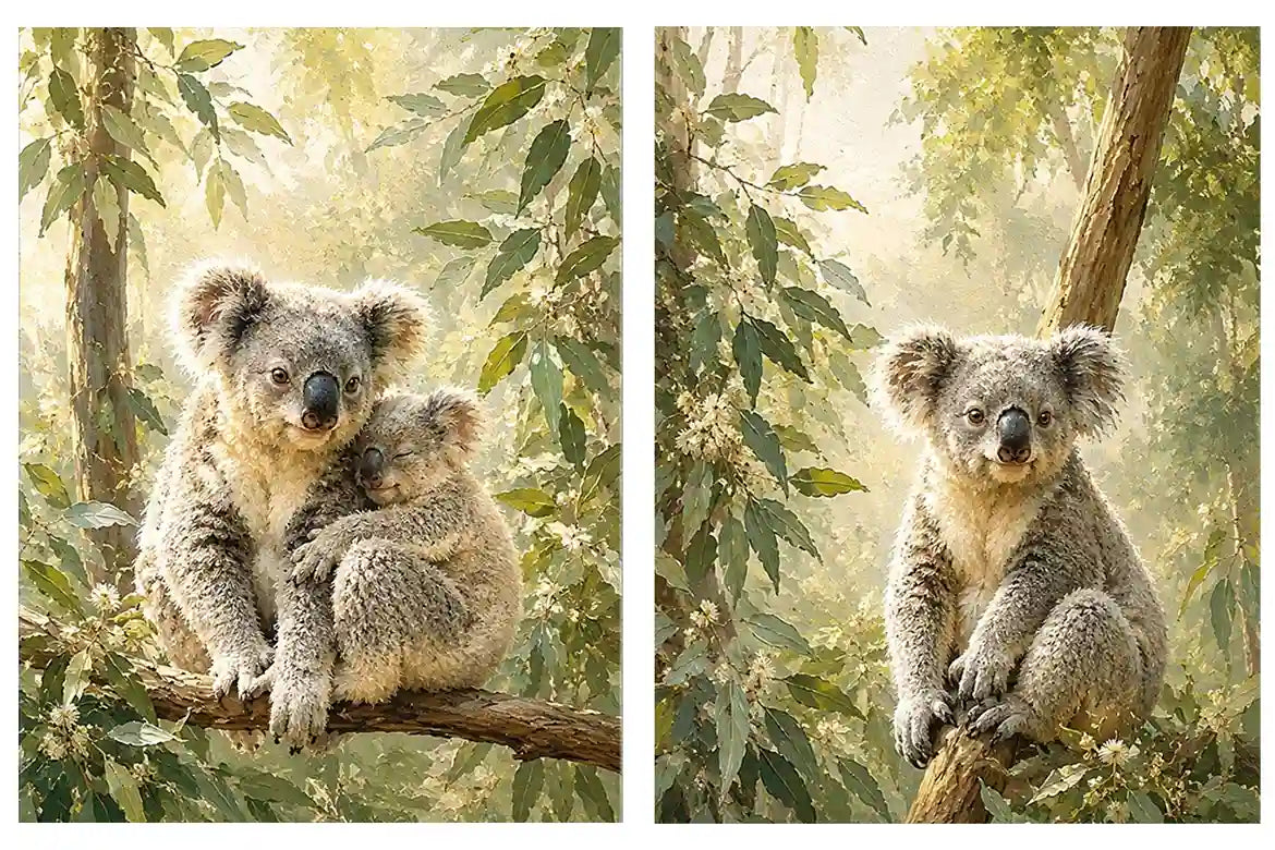 Eucalyptus Embrace 2 Piece Art Set