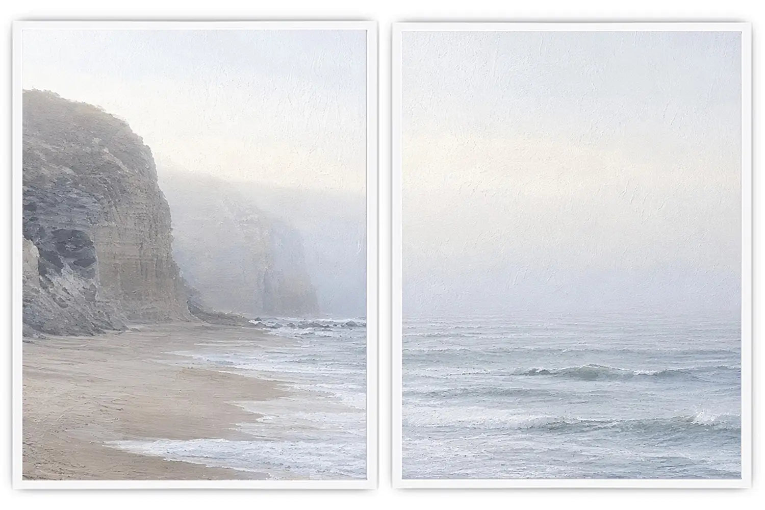 Misty Shoreline 2 Piece Art Set