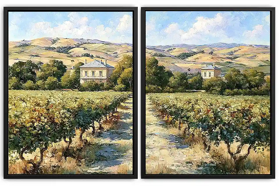 Vineyard Morning 2 Piece Art Set