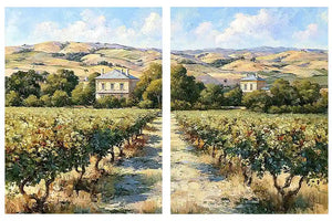 Vineyard Morning 2 Piece Art Set