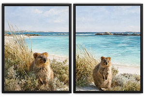 Golden Botanical Pair 2 Piece Art Set