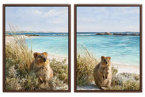 Golden Botanical Pair 2 Piece Art Set