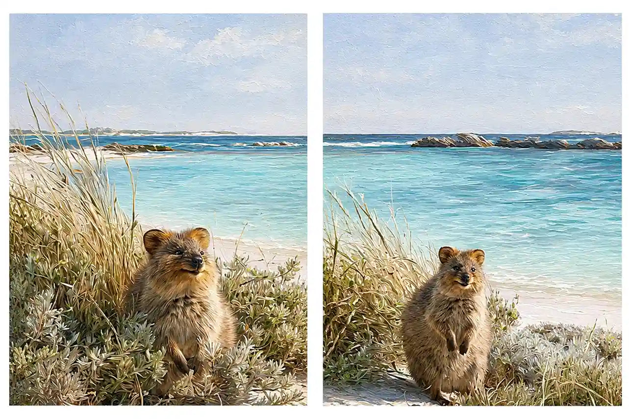 Golden Botanical Pair 2 Piece Art Set
