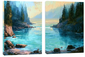 Heavenly Sacred Light 2 Piece Art Set