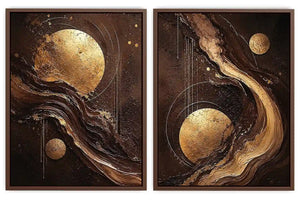 2 Panel Chocolate Art Painting