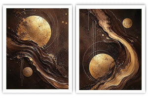 2 Panel Chocolate Art Painting
