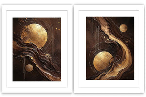 2 Panel Chocolate Art Painting