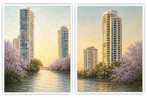 Tropical Leopard Jungle Diptych Wall Art